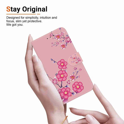 For Samsung Galaxy S25+ 5G Crystal Texture Colored Drawing Leather Phone Case(Cherry Blossoms) - Galaxy S25+ 5G Cases by buy2fix | Online Shopping UK | buy2fix