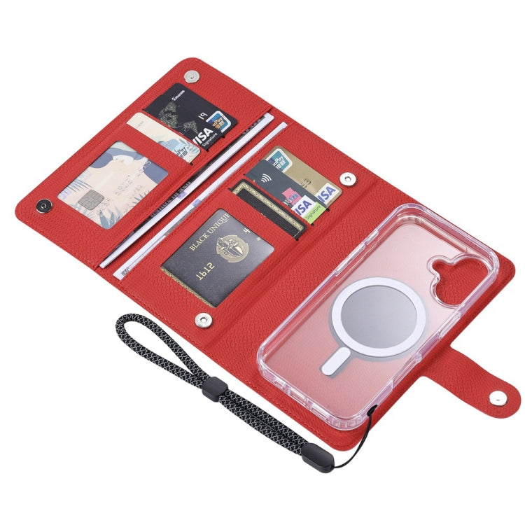 For iPhone 14 ViLi GHA-C Series RFID MagSafe Magnetic Flip Leather Phone Case(Red) - iPhone 14 Cases by ViLi | Online Shopping UK | buy2fix