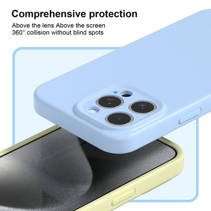 For iPhone 16 Pro Precise Hole Liquid Silicone Jelly Color Full Coverage Phone Case(Khaki) - iPhone 16 Pro Cases by buy2fix | Online Shopping UK | buy2fix