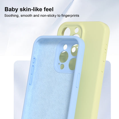 For iPhone 16 Pro Max Precise Hole Liquid Silicone Jelly Color Full Coverage Phone Case(Mint Green) - iPhone 16 Pro Max Cases by buy2fix | Online Shopping UK | buy2fix