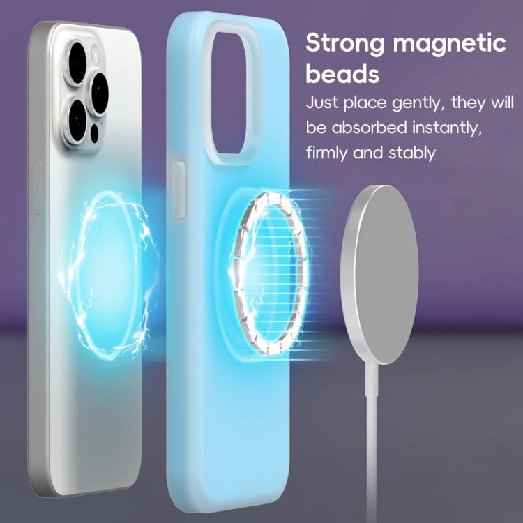 For iPhone 16 Pro Max Jelly Liquid Silicone MagSafe Magnetic Phone Case(Purple) - iPhone 16 Pro Max Cases by buy2fix | Online Shopping UK | buy2fix