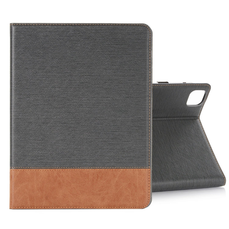 For iPad Pro 11 2024 Cross Texture Stitching Leather Tablet Case(Dark Grey) - iPad Pro 11 2024 Cases by buy2fix | Online Shopping UK | buy2fix