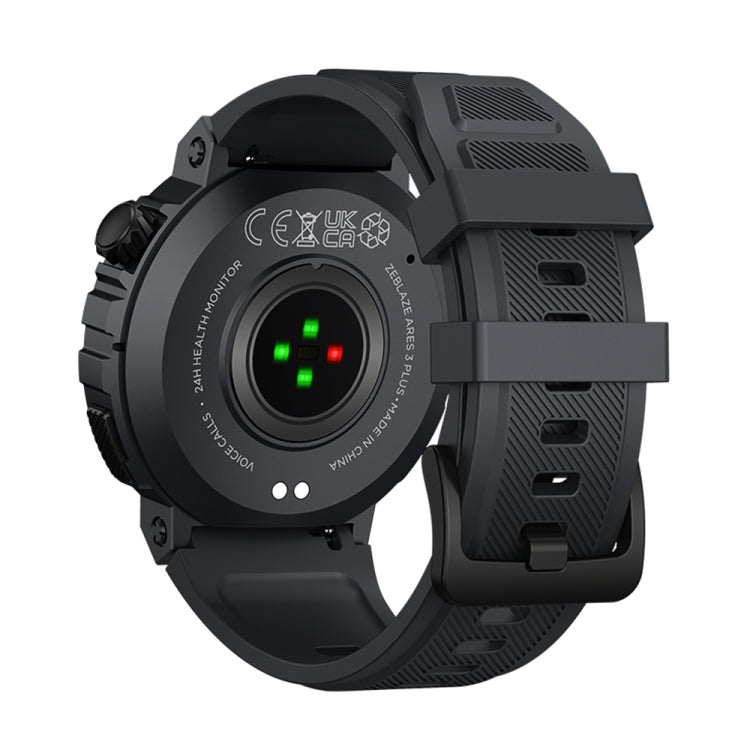 Zeblaze Ares 3 Plus 1.43 inch Fitness & Wellness Smart Watch Supports 24H Health Monitoring(Lava Black) - Smart Watches by Zeblaze | Online Shopping UK | buy2fix