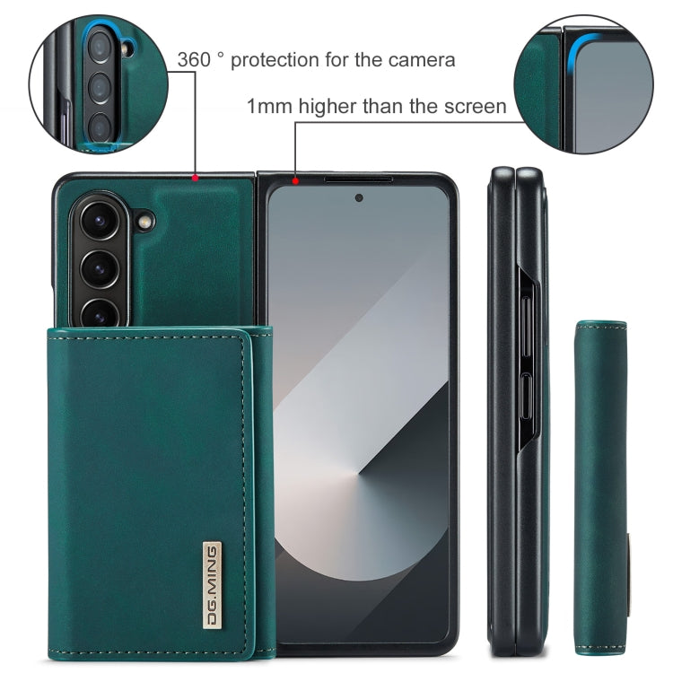 For Samsung Galaxy Z Fold6 DG.MING M1 Series 3-Fold Multi Card Wallet + Magnetic Phone Case(Green) - Galaxy Z Fold6 5G Cases by DG.MING | Online Shopping UK | buy2fix