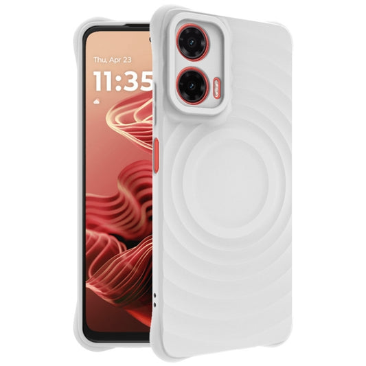 For Motorola Moto G35 5G IMAK UC-6 Series Manbo Frosting Soft Phone Case(White) - Motorola Cases by imak | Online Shopping UK | buy2fix