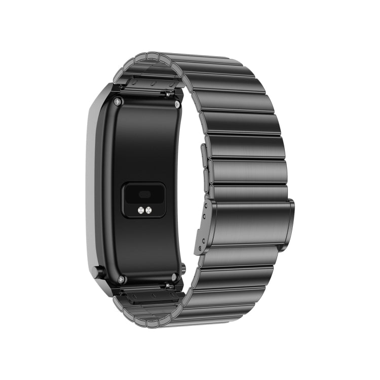 A8 1.98 inch 2 in 1 Bluetooth Earphone Steel Strap Smart Watch, Support ECG / NFC(Black) - Smart Watches by buy2fix | Online Shopping UK | buy2fix