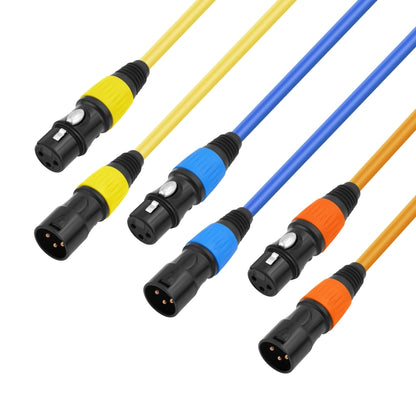 JC1015 XLR 3pin Male to Female Audio Cable, Length:3m(Yellow) - Microphone Audio Cable & Connector by buy2fix | Online Shopping UK | buy2fix