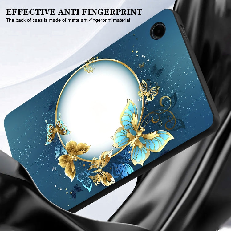 For Samsung Galaxy Tab S6 Lite 2024 / 2022 Color Painting Pattern Smart Tablet TPU Case(Butterfly Circle) - Tab S6 Lite P610 / P615 by buy2fix | Online Shopping UK | buy2fix