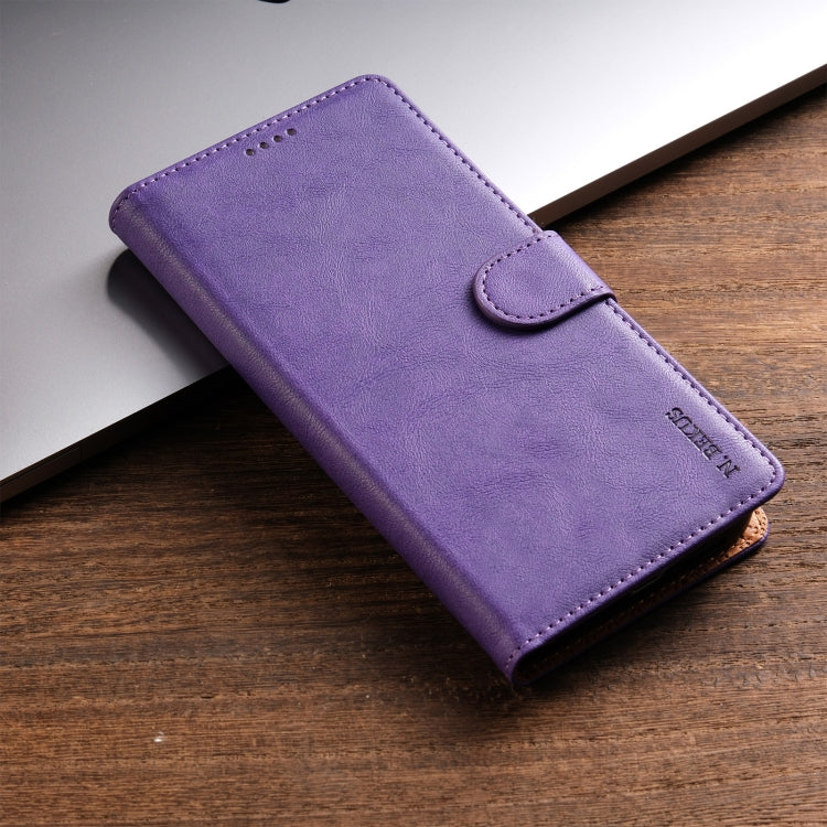 For Xiaomi 14 Ultra N.BEKUS CSJ-P1 Solid Color Leather Phone Case(Purple) - 14 Ultra Cases by N.BEKUS | Online Shopping UK | buy2fix