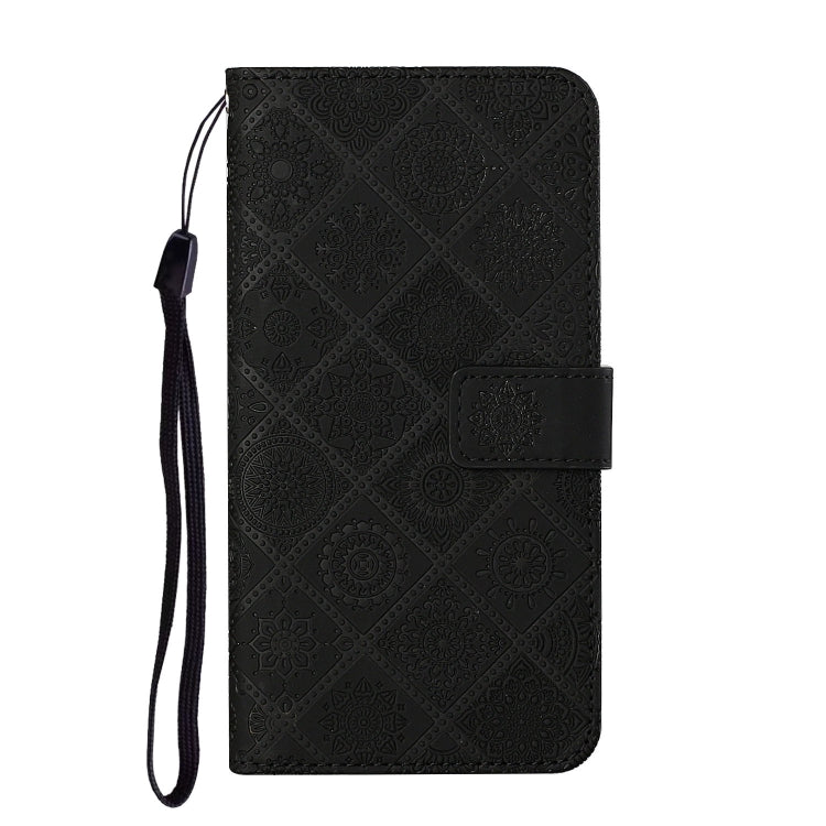 For Samsung Galaxy S25+ 5G Ethnic Style Embossed Pattern Leather Phone Case(Black) - Galaxy S25+ 5G Cases by buy2fix | Online Shopping UK | buy2fix