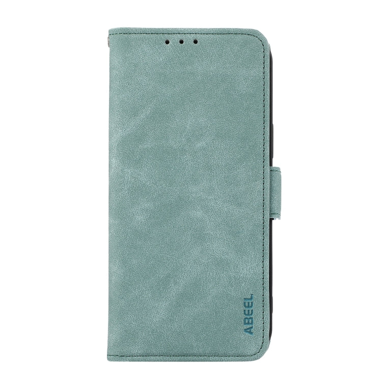 For OnePlus 13 ABEEL Frosted Magnetic RFID Leather Phone Case(Cyan) - OnePlus Cases by buy2fix | Online Shopping UK | buy2fix