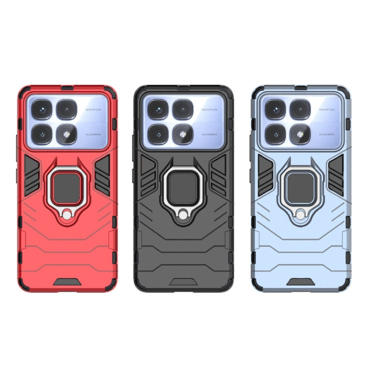 For Redmi K70 Ultra Global Shockproof PC + TPU Holder Phone Case(Red) - Xiaomi Cases by buy2fix | Online Shopping UK | buy2fix