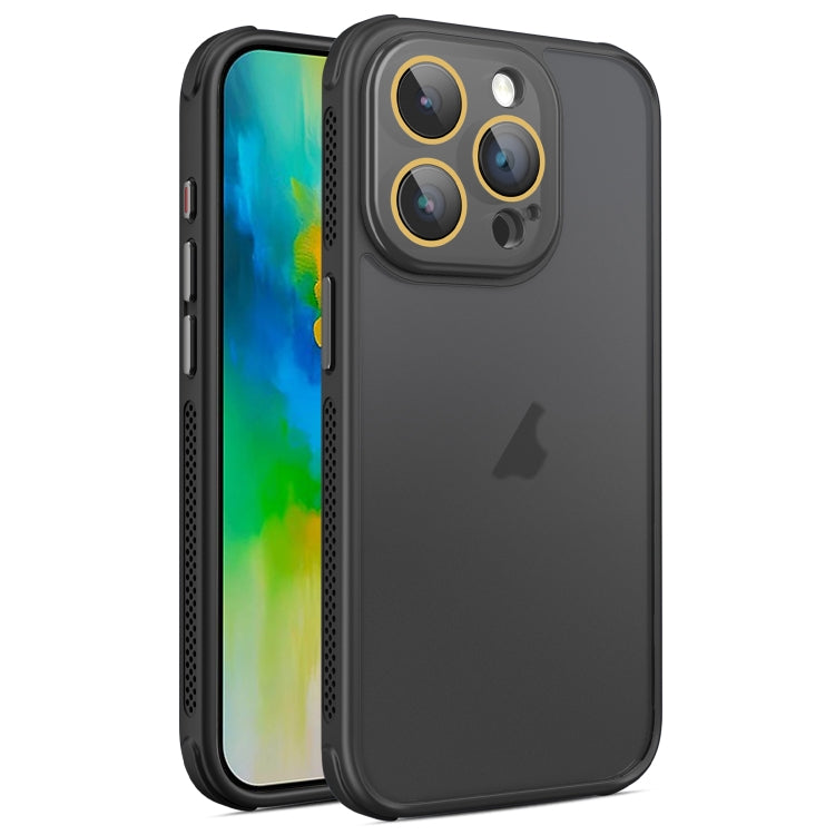 For iPhone 16 Pro Side Cooling Skin Feel Frosted Phone Case(Black) - iPhone 16 Pro Cases by buy2fix | Online Shopping UK | buy2fix