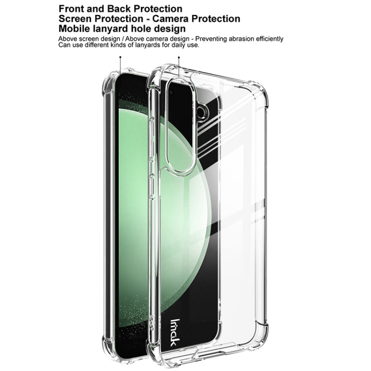 For Samsung Galaxy S24 FE 5G IMAK Space Shield PC + TPU Airbag Shockproof Phone Case(Transparent) - Galaxy Phone Cases by imak | Online Shopping UK | buy2fix