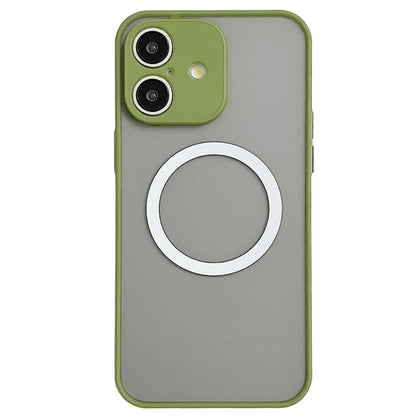 For iPhone 16 Hawkeye Skin Feel MagSafe Phone Case(Army Green) - iPhone 16 Cases by buy2fix | Online Shopping UK | buy2fix