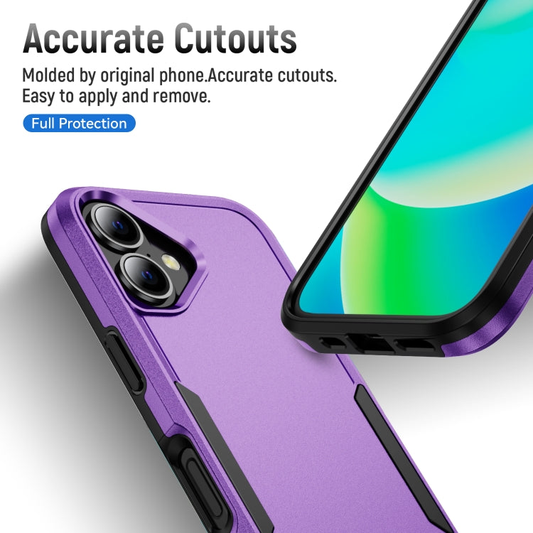 For iPhone 16 Pioneer Armor Heavy Duty PC + TPU Phone Case(Purple+Black) - iPhone 16 Cases by buy2fix | Online Shopping UK | buy2fix