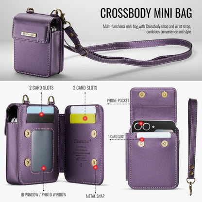 For Samsung Z Flip Series CaseMe Me50 Mini Lanyard Universal Bag(Purple) - Galaxy Z Flip6 5G Cases by CaseMe | Online Shopping UK | buy2fix