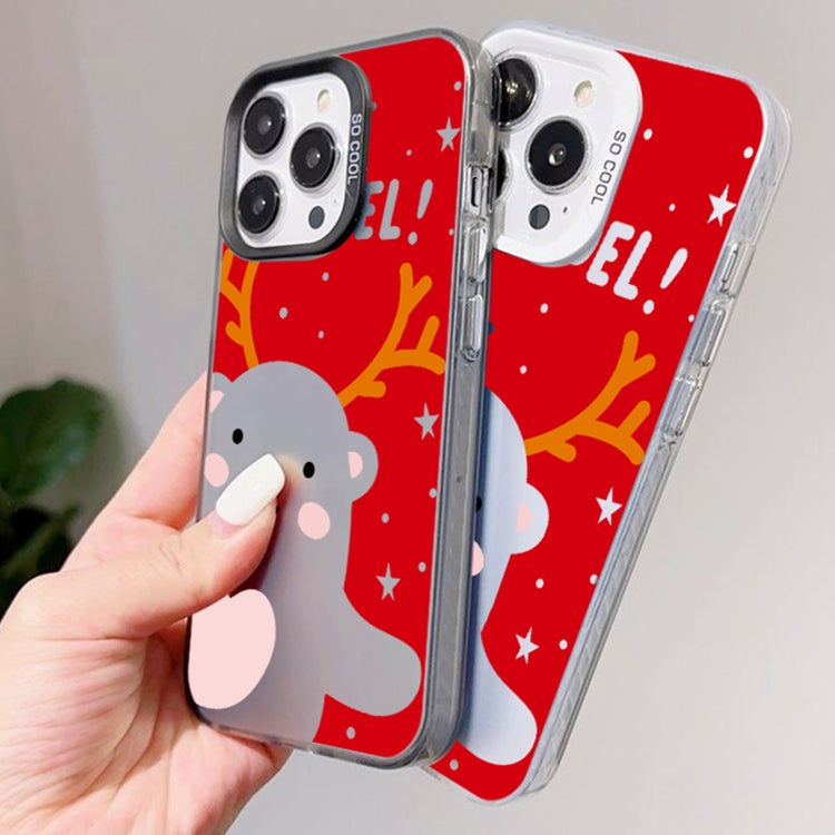 For iPhone 16 Christmas Series PC Full Coverage Pattern Phone Case(CW043 White) - iPhone 16 Cases by buy2fix | Online Shopping UK | buy2fix