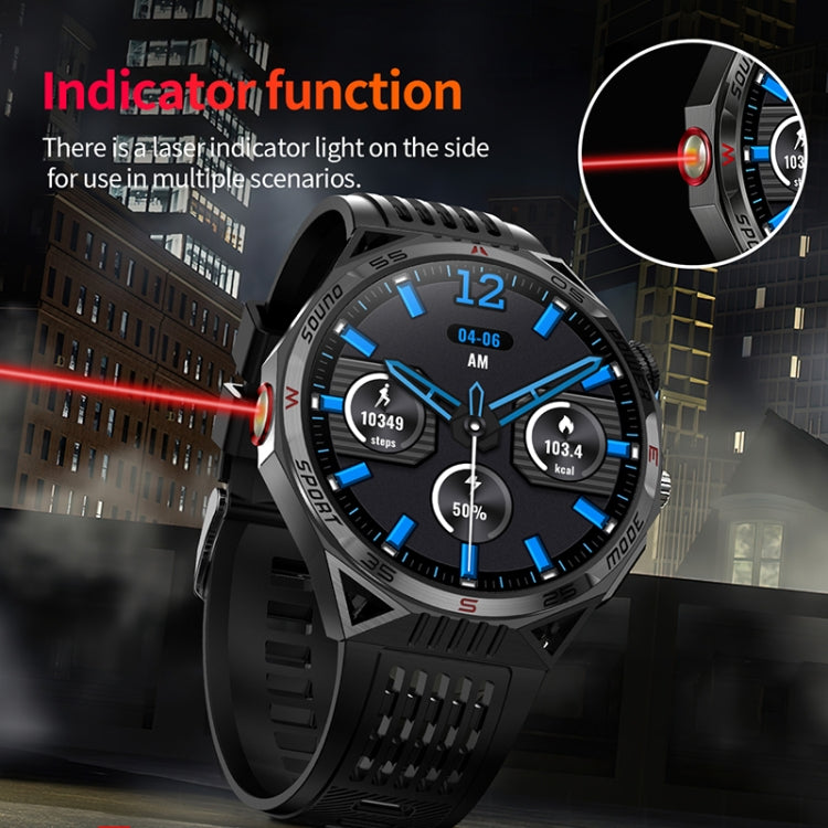 HT28 1.85 inch Silicone Strap IP68 Waterproof Smart Watch, Support Sleep Monitoring(Blue) - Smart Watches by buy2fix | Online Shopping UK | buy2fix