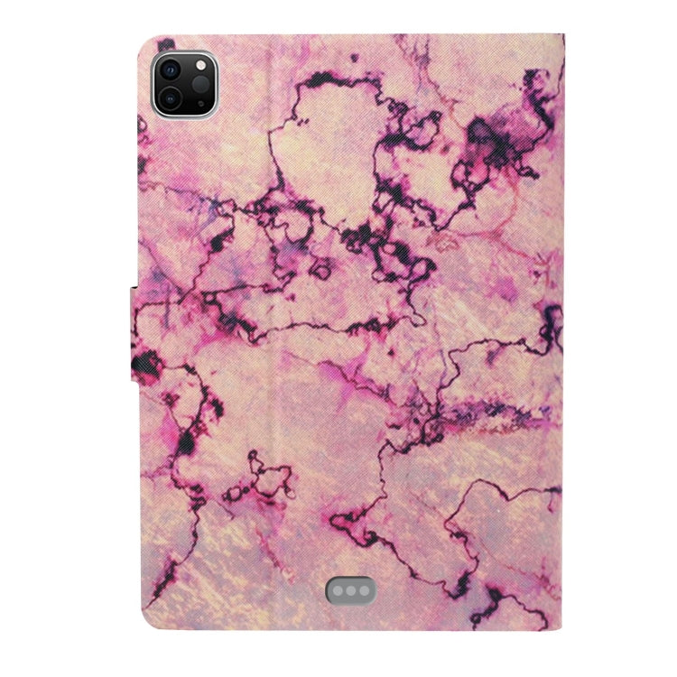 For iPad Pro 11 2024 Colored Drawing Pattern Flip Leather Smart Tablet Case(Pink Marble) - iPad Pro 11 2024 Cases by buy2fix | Online Shopping UK | buy2fix