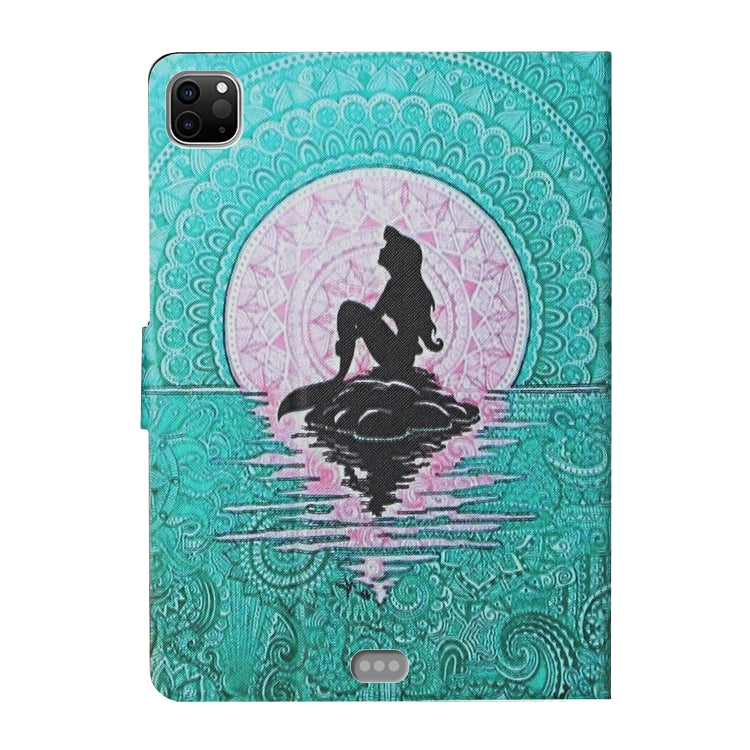 For iPad Pro 11 2024  Colored Drawing Pattern Flip Leather Smart Tablet Case(Mermaid) - iPad Pro 11 2024 Cases by buy2fix | Online Shopping UK | buy2fix