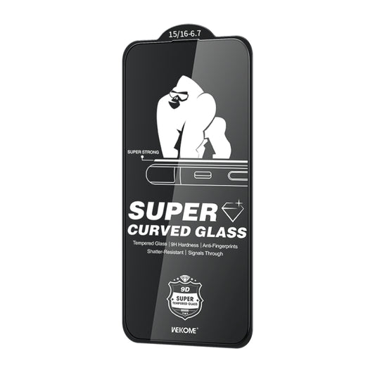 For iPhone 16 Plus / 15 Plus WK WTP-091 King Kong 6D Curved HD Tempered Glass Film - iPhone 16 Plus Cases by WK | Online Shopping UK | buy2fix