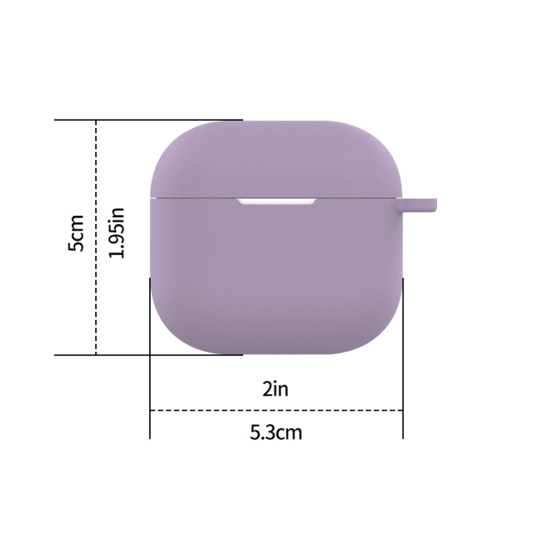 For AirPods 4 Silicone Earphone Protective Case with Hook(Azure) - For AirPods 4 by buy2fix | Online Shopping UK | buy2fix