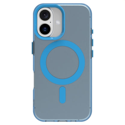 For iPhone 16 Plus Candy Magsafe PC Hybrid TPU Phone Case(Blue) - iPhone 16 Plus Cases by buy2fix | Online Shopping UK | buy2fix