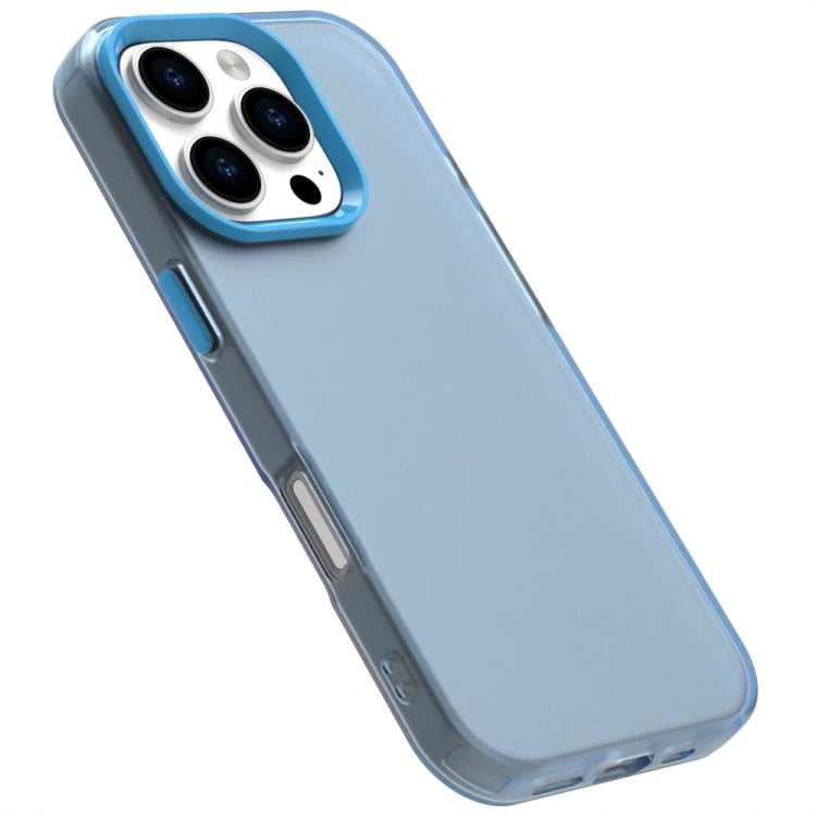 For iPhone 16 Pro Max Candy PC Hybrid TPU Shockproof Phone Case(Blue) - iPhone 16 Pro Max Cases by buy2fix | Online Shopping UK | buy2fix