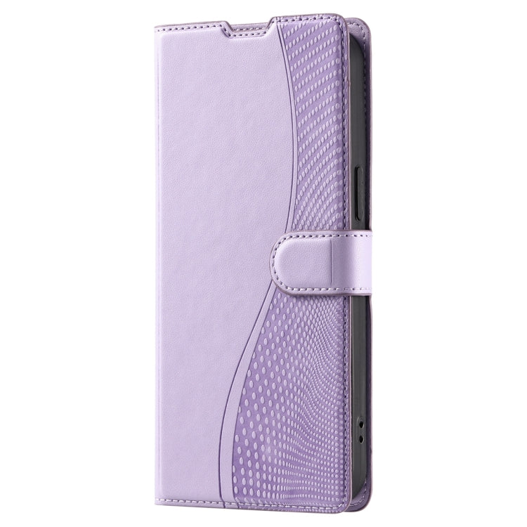 For iPhone 16 Pro Voltage Ultra-thin Dot Leather Phone Case(Purple) - iPhone 16 Pro Cases by buy2fix | Online Shopping UK | buy2fix