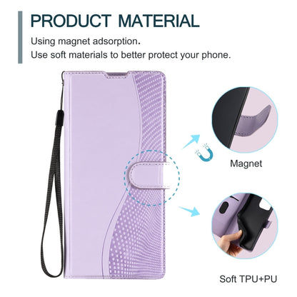 For iPhone 16 Pro Voltage Ultra-thin Dot Leather Phone Case(Purple) - iPhone 16 Pro Cases by buy2fix | Online Shopping UK | buy2fix