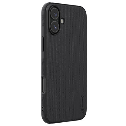 For iPhone 16 NILLKIN Frosted Shield Pro PC + TPU Phone Case(Black) - iPhone 16 Cases by NILLKIN | Online Shopping UK | buy2fix