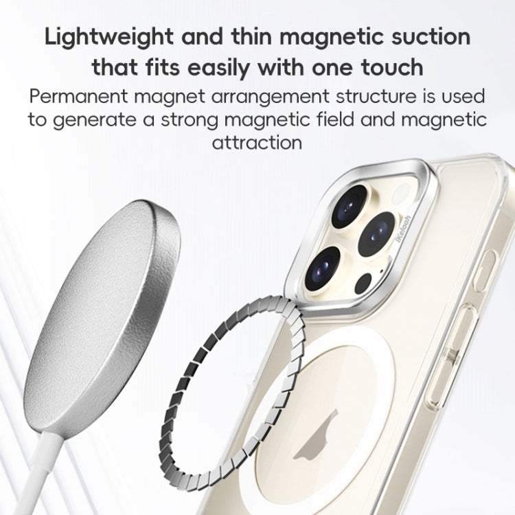 For iPhone 16 Plus ZGA Magsafe Clear PC Tempered Glass Phone Case(Frosted White) - iPhone 16 Plus Cases by ZGA | Online Shopping UK | buy2fix