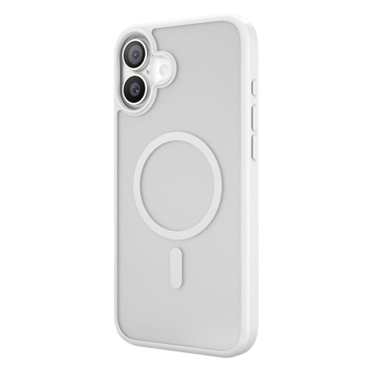 For iPhone 16 Plus TGVIS GRACE Series MagSafe Frosted Translucent Phone Case(White) - iPhone 16 Plus Cases by TGVIS | Online Shopping UK | buy2fix