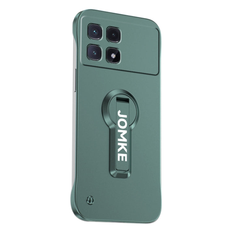 For Redmi K70 Ultra Baking Varnish 360 Rotate Holder No Frame PC Phone Case(Green) - Xiaomi Cases by buy2fix | Online Shopping UK | buy2fix