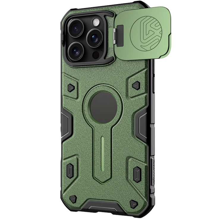 For iPhone 16 Pro Max NILLKIN Black Rhino Prop MagSafe Magnetic PC Phone Case(Green) - iPhone 16 Pro Max Cases by NILLKIN | Online Shopping UK | buy2fix