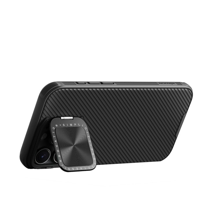 For iPhone 16 Pro Max NILLKIN Black Mirror Prop CD Texture Mirror Phone Case(Black) - iPhone 16 Pro Max Cases by NILLKIN | Online Shopping UK | buy2fix