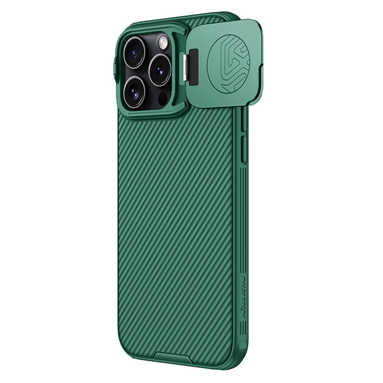 For iPhone 16 Pro Max NILLKIN Black Mirror Prop CD Texture Mirror Phone Case(Green) - iPhone 16 Pro Max Cases by NILLKIN | Online Shopping UK | buy2fix