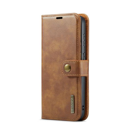 For Samsung Galaxy S24 FE 5G DG.MING Crazy Horse Texture Detachable Magnetic Leather Case(Brown) - Galaxy S24 FE 5G Cases by DG.MING | Online Shopping UK | buy2fix