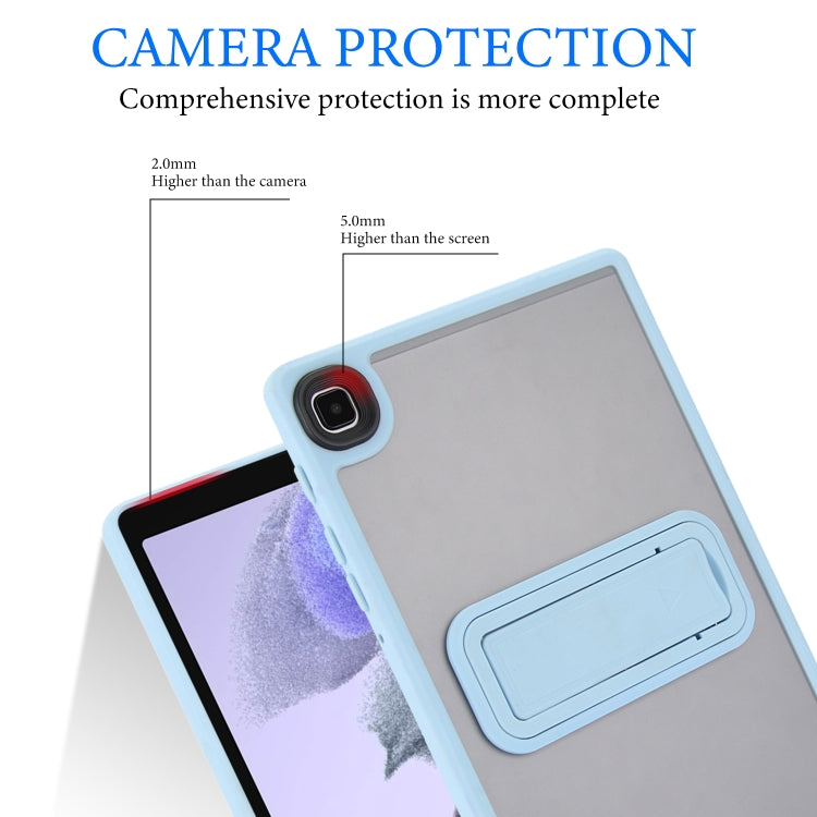 For Samsung Galaxy Tab A9 Skin Feel Holder PC Hybrid TPU Tablet Case(Light Blue) - Galaxy Tab A9 by buy2fix | Online Shopping UK | buy2fix