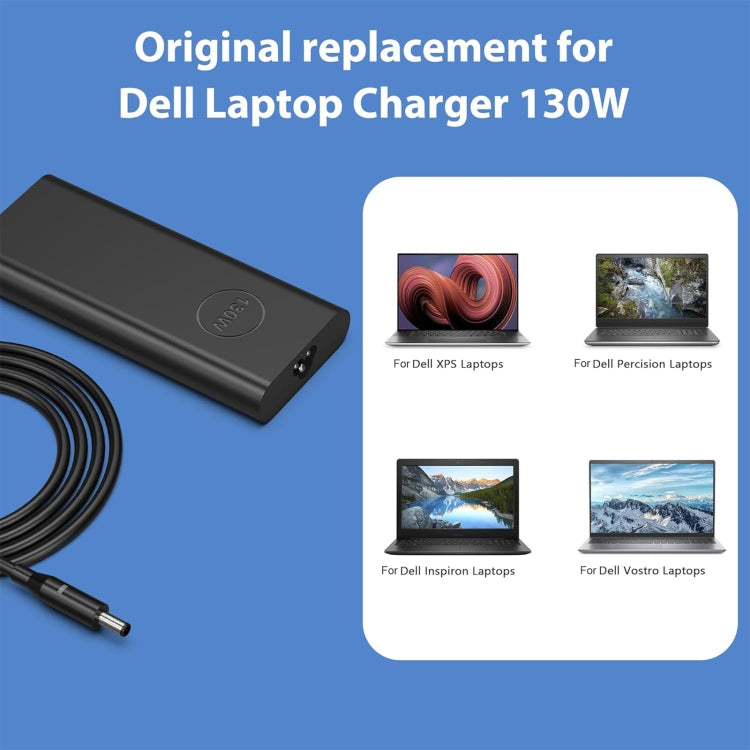 130W 19.5V 6.67A  Laptop Notebook Power Adapter For Dell 4.5 x 3.0, Plug:EU Plug - For Dell by buy2fix | Online Shopping UK | buy2fix