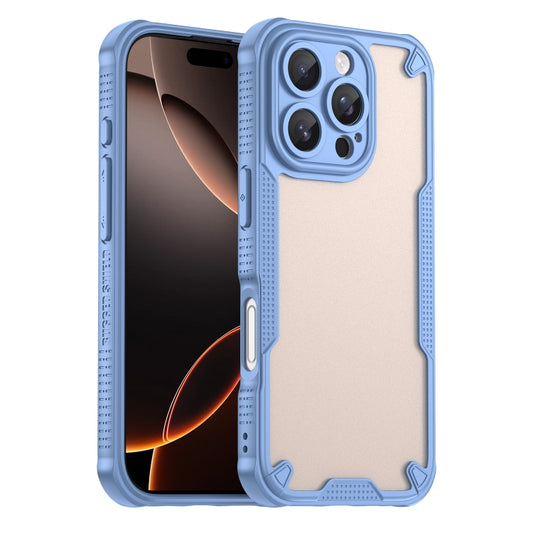 For iPhone 16 Pro Max Armor Glaze PC Hybrid TPU Phone Case(Blue) - iPhone 16 Pro Max Cases by buy2fix | Online Shopping UK | buy2fix