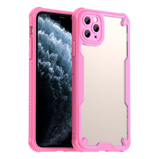 For iPhone 11 Pro Armor Glaze PC Hybrid TPU Phone Case(Pink) - iPhone 11 Pro Cases by buy2fix | Online Shopping UK | buy2fix