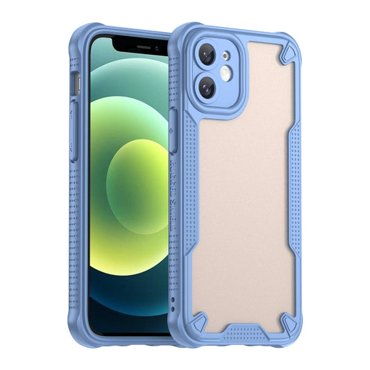 For iPhone 11 Armor Glaze PC Hybrid TPU Phone Case(Blue) - iPhone 11 Cases by buy2fix | Online Shopping UK | buy2fix