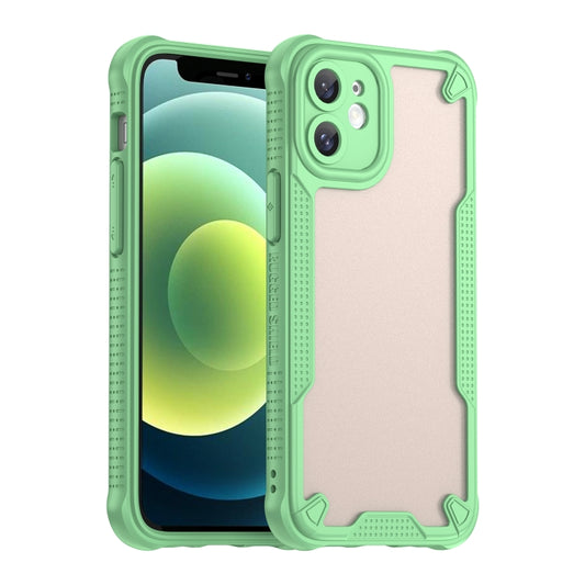 For iPhone 11 Armor Glaze PC Hybrid TPU Phone Case(Green) - iPhone 11 Cases by buy2fix | Online Shopping UK | buy2fix