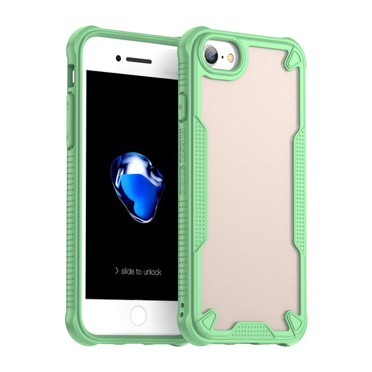 For iPhone SE 2022 Armor Glaze PC Hybrid TPU Phone Case(Green) - iPhone SE 2022 / 2020 / 8 / 7 Cases by buy2fix | Online Shopping UK | buy2fix