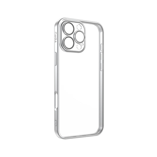 For iPhone 16 Pro TOTU PC-2 Soft Jane Series Electroplated TPU Phone Case with Lens Film(Silver) - iPhone 16 Pro Cases by TOTUDESIGN | Online Shopping UK | buy2fix