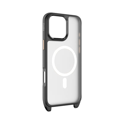 For iPhone 16 Pro Max TOTU PC-26 Skin Feel MagSafe Magnetic Lanyard Hole Phone Case(White) - iPhone 16 Pro Max Cases by TOTUDESIGN | Online Shopping UK | buy2fix