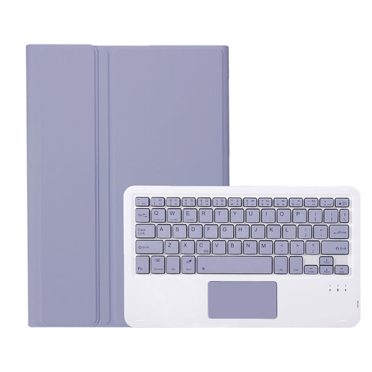 For Xiaomi Pad 7 / 7 Pro 11.2 inch A0N13-A Ultra-thin Detachable Bluetooth Keyboard Leather Tablet Case with Touchpad(Lavender White) - Others Keyboard by buy2fix | Online Shopping UK | buy2fix