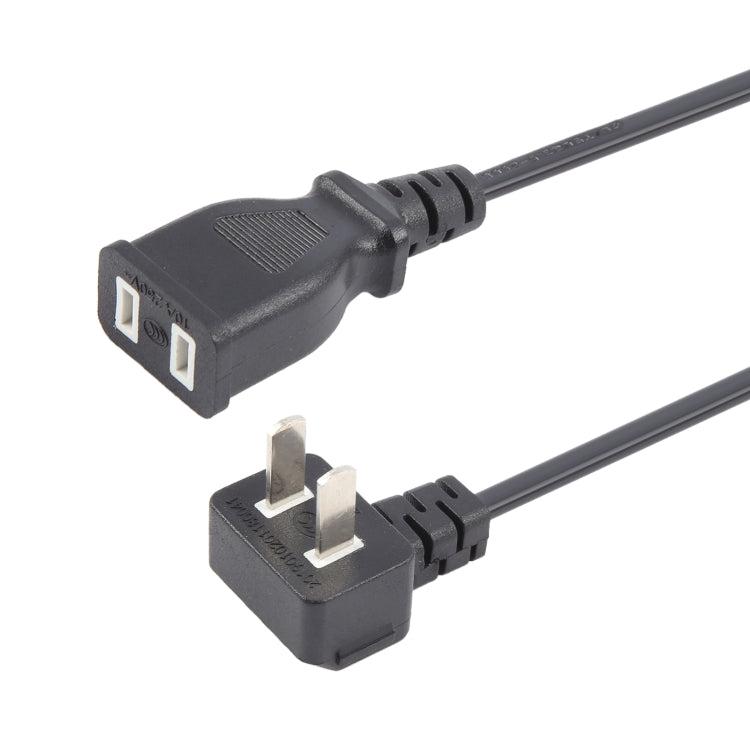 US Plug Computer PC Power 2 Pin Extension Cord, Length:1.5m(Black) - Power Cord by buy2fix | Online Shopping UK | buy2fix